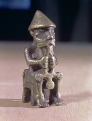 Thor with a hammer, statuette found in Iceland